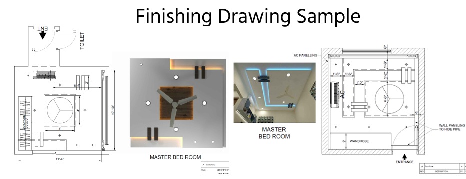 False Ceiling Drawing Sample